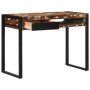 Escritorio madera maciza reciclada multicolor 100x50x75 cm