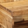 Mesita de noche madera maciza de acacia 50x27x50 cm