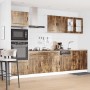 Mueble cocina Kalmar roble ahumado 7 pzas madera contrachapada