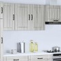 Armario de pared cocina Lucca madera contrachapada gris sonoma