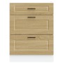 Mueble bajo de cocina porto roble sonoma madera reconstituida