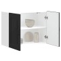 Armario de pared para cocina Kalmar madera de ingeniería negra