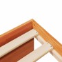 Sofá cama con colchón madera maciza pino marrón cera 90x200 cm