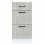 Mueble bajo de cocina Lucca madera contrachapada gris cemento