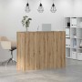 Mostrador de recepción roble artisian 135x50x103,5 cm