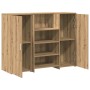 Mostrador de recepción roble artisian 135x50x103,5 cm