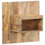 Mesita de noche madera maciza de mango 50x27x50 cm