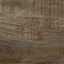 Mesa de centro de madera maciza de mango gris claro 80x50x40 cm