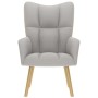 Sillón de relax tela gris nube