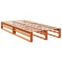 Cama con estantería sin colchón madera maciza marrón 90x190 cm