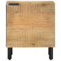 Mesitas de noche 2 uds madera maciza de mango marrón 40x33x46cm