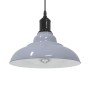 Lámpara colgante regulable en altura E27 gris brillante Ø 31cm