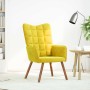 Sillón de relax terciopelo amarillo
