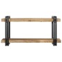 Estante de pared madera maciza de mango 90x33x45 cm