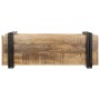 Estante de pared madera maciza de mango 90x33x45 cm