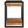 Estante de pared madera maciza de acacia 90x33x45 cm