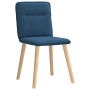 Sillas de comedor 2 unidades tela azul