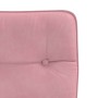 Sillas de comedor 2 unidades terciopelo rosa