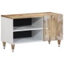Mueble de TV madera maciza de mango 80x31,5x46 cm
