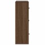 Estantería madera de ingeniería marrón roble 60x24x76,5 cm