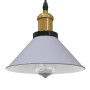 Lámpara colgante regulable en altura E27 gris brillante Ø 22cm