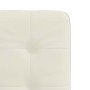 Sillas de comedor 4 unidades terciopelo crema
