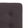 Sillas de comedor 6 unidades tela marrón oscuro
