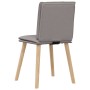 Sillas de comedor 2 unidades tela gris taupé
