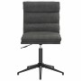 Silla de comedor de cuero sintético negra