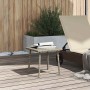 Mesa centro jardín rectangular gris claro 40x40x37cm