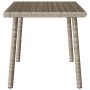 Mesa centro jardín rectangular gris claro 60x40x37 cm