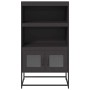 Aparador de acero negro 68x39x123 cm