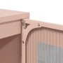 Aparador de acero rosa 68x39x111,5 cm