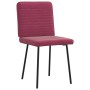 Sillas de comedor 2 unidades terciopelo rojo tinto