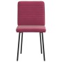 Sillas de comedor 2 unidades terciopelo rojo tinto