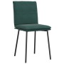 Sillas de comedor 4 unidades terciopelo verde oscuro