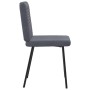 Sillas de comedor 4 unidades terciopelo gris oscuro
