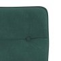 Sillas de comedor 6 unidades terciopelo verde oscuro