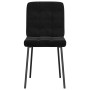 Silla de comedor 6 unidades terciopelo negro