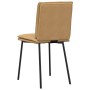 Sillas de comedor 4 unidades terciopelo marrón