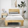 Estructura de cama con cabecero sin colchón 75x190 cm