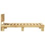 Estructura de cama con cabecero sin colchón 75x190 cm