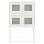 Aparador de acero blanco 68x39x107 cm