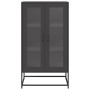 Aparador de acero negro 68x39x123 cm