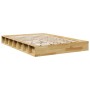 Estructura de cama sin colchón 120x200 cm madera maciza roble