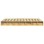 Estructura de cama sin colchón 120x200 cm madera maciza roble