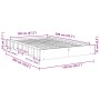 Estructura de cama sin colchón 120x200 cm madera maciza roble