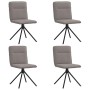 Sillas de comedor 4 unidades tela taupe