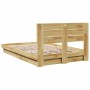 Estructura de cama con cabecero sin colchón 120x190 cm