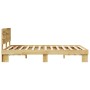 Estructura de cama con cabecero sin colchón 120x190 cm